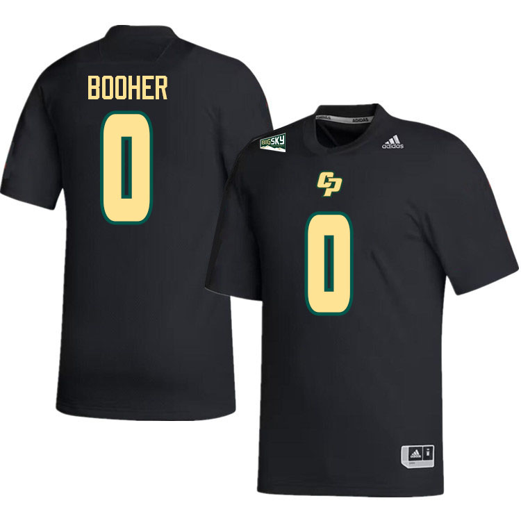 Cal Poly Mustangs #0 Logan Booher College Football Jerseys,Uniforms Stitched-Black
